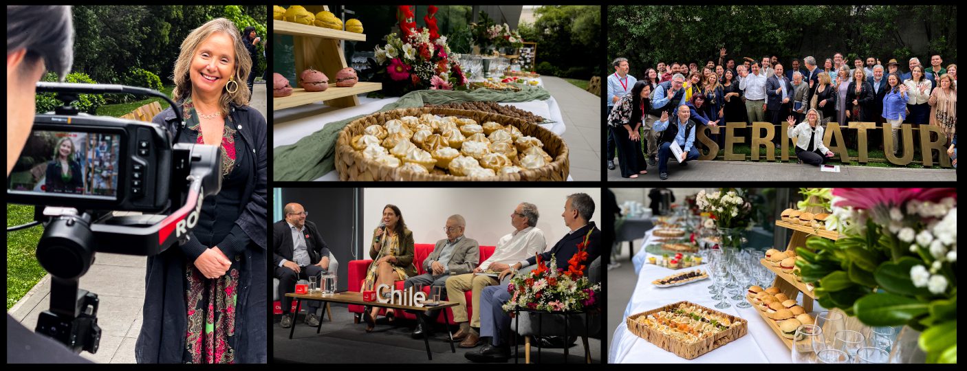 Producción de evento corporativo realizada por Tauren Pro Eventos con grabación audiovisual, catering, panel de expertos y asistentes en experiencia empresarial.